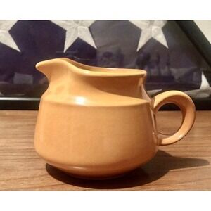 Vintage Amber Colored Stoneware Creamer,‎ Previously Loved. Great Condition